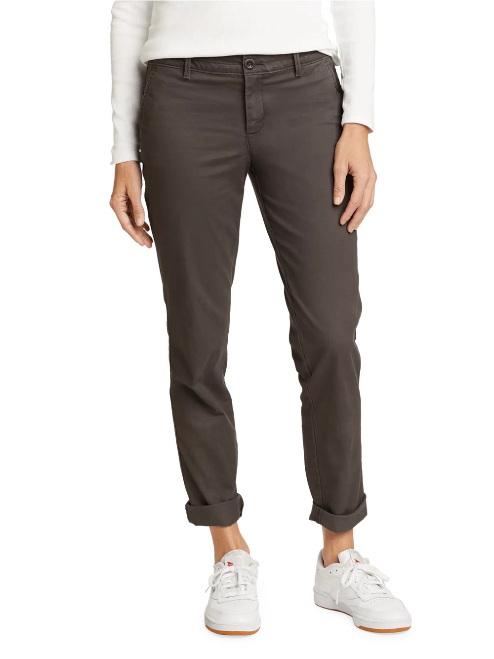 NWOT Eddie Bauer Women's Boyfriend Pants with Flannel